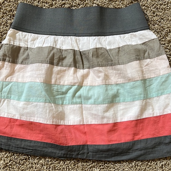 Charlotte Russe multicolored striped skirt size small - Picture 3 of 7